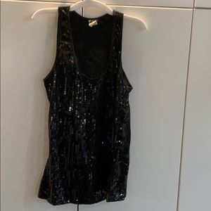 Sequined tank top
